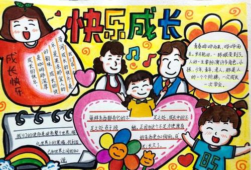 成长快乐手抄报（关于快乐成长的手抄报）(4)