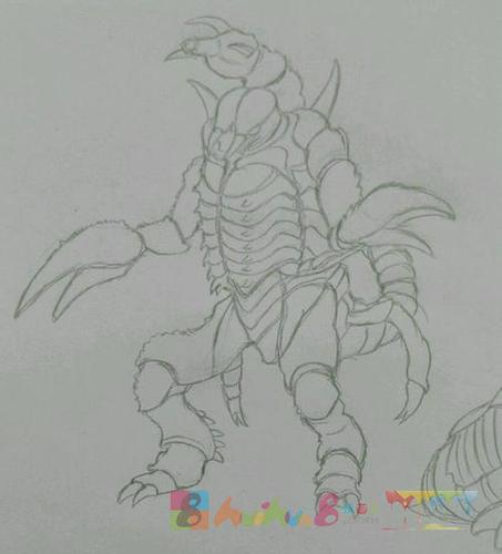 暗夜青牙怪兽的简笔画（嫦娥身边的兔子的简笔画）(5)