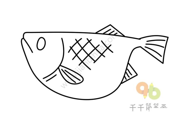 筷子和鱼的简笔画（一盘子鱼的简笔画）(5)