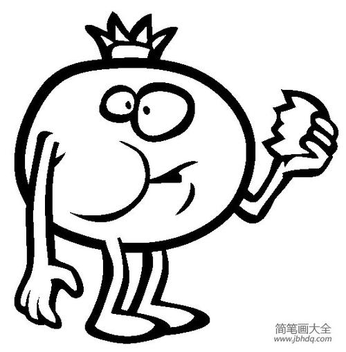 爷爷做水果的简笔画（夏天的水果简笔画简单）(5)