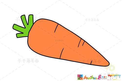 萝卜的画法简笔画幼儿园（幼儿园画黄瓜简笔画）(6)
