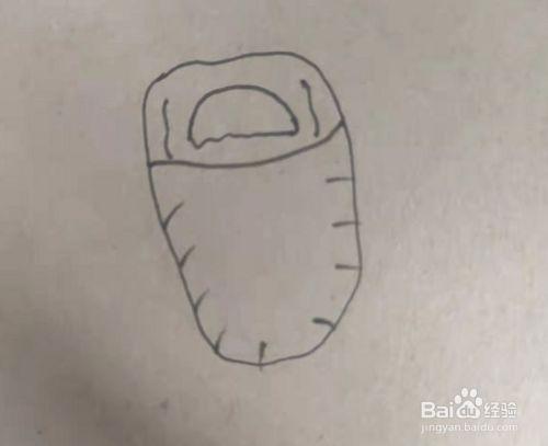 躺在睡袋里的人简笔画（躺床上的人简笔画）(3)