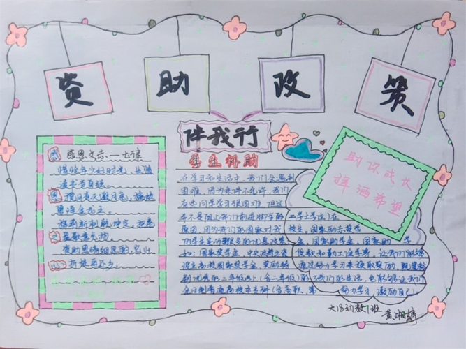国家助学政策手抄报（助学政策手抄报图片）(5)