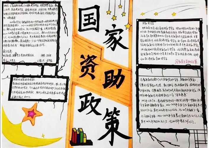 国家助学政策手抄报（助学政策手抄报图片）(10)