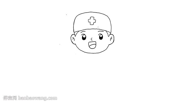 医务人员想回家简笔画（给医务人员送温暖简笔画）(3)