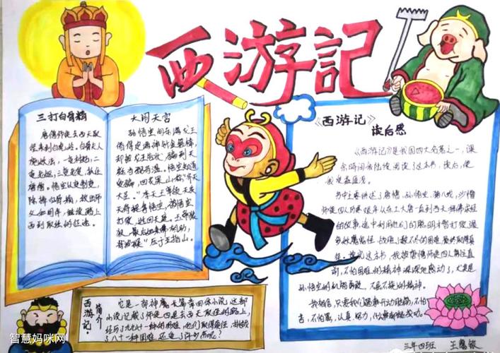 西游记一到二十三回手抄报（西游记36到42回手抄报）(7)