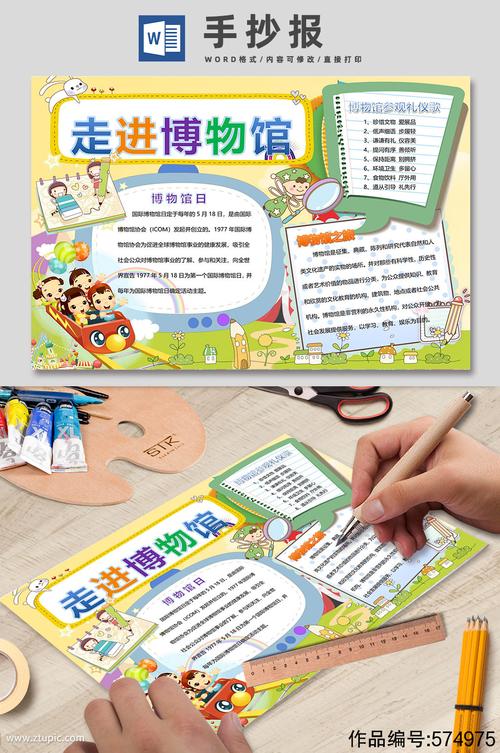 参观湛江市博物馆手抄报（参观科技馆博物馆手抄报图片大全）(1)