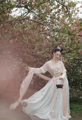 胸大穿什么样的汉服（怎么根据自己的体型选汉服呢）(7)